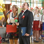 Prowadzący widowisko multimedialne W rytmie niepodległości Krystyna Pęcherzewska i Jacek Kaczorowski