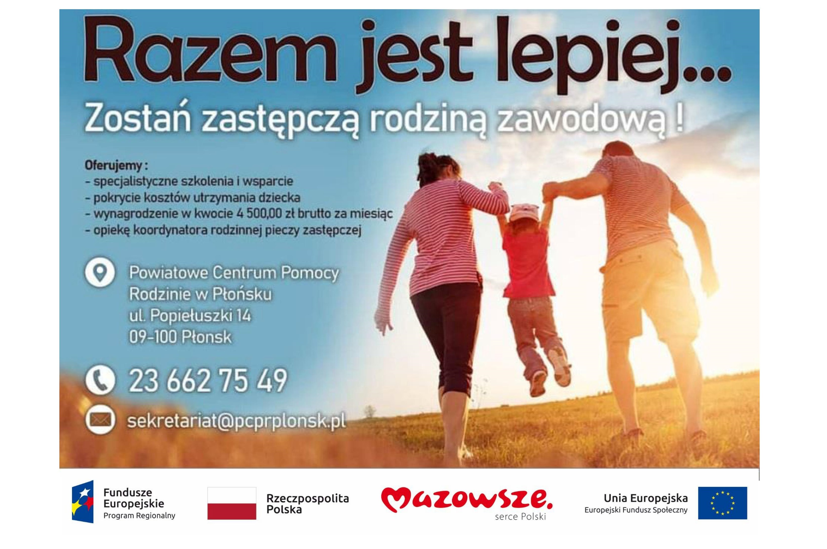 Ilustracja do artykułu Plakat dotyczący projektu nasz nowy dom wspieranie rodzin i pieczy zastępczej w powiecie płońskim_01.jpg