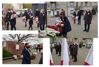 Przedstawiciele powiatu i miasta Płońsk składają kwiaty przed pomnikiem z okazji 11 listopada_01.jpg