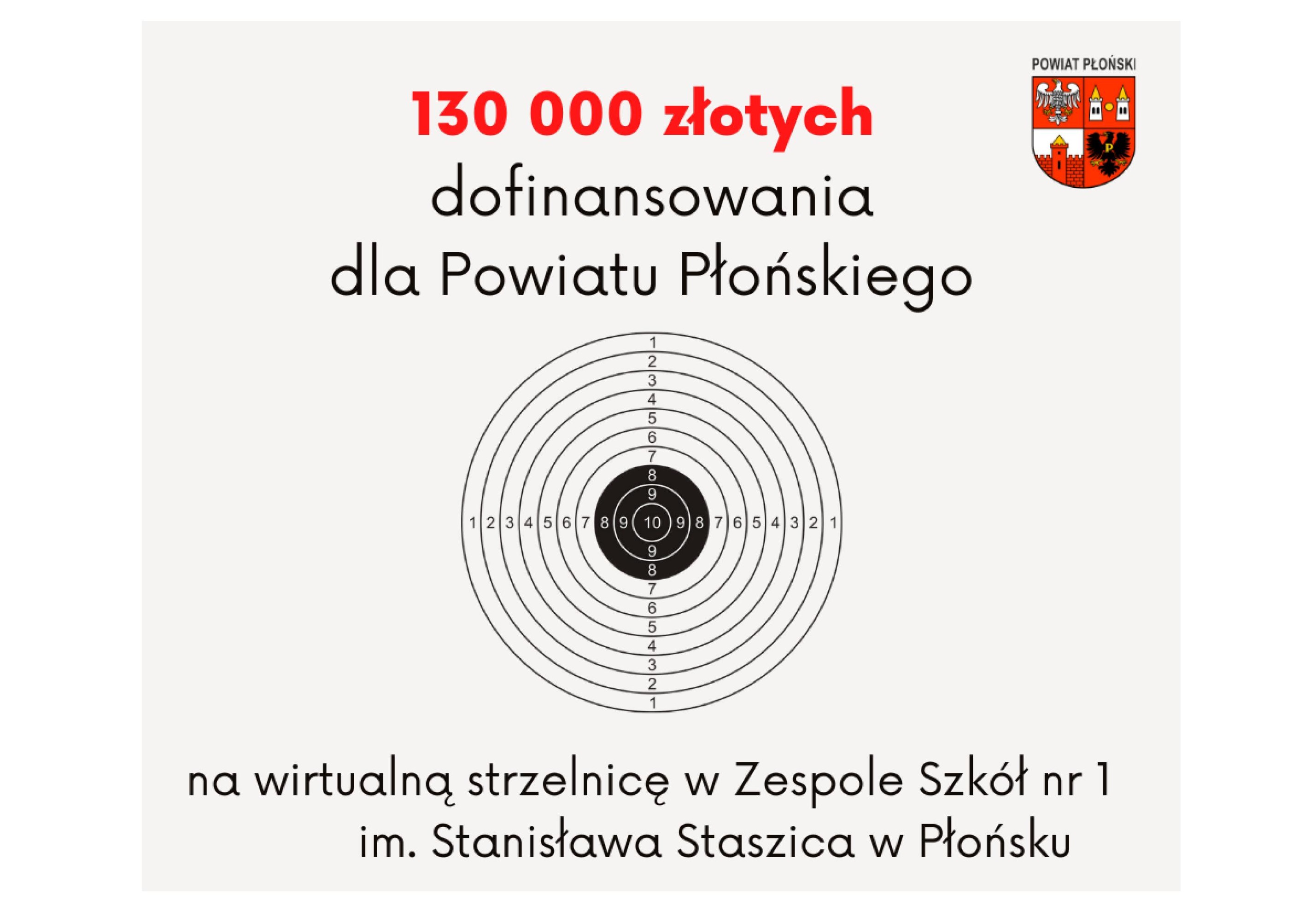 Grafika dotycząca wirtualnej strzelnicy w ZS nr 1 w Płońsku