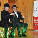 Artyści Stanisław Górka i Wojciech Machnicki w trakcie spektaklu muzycznego