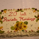 Urodzinowy tort 20.lat Powiatu Płońskiego