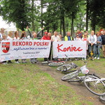  Przystąpienie do próby ustanowienia rekordu Polski w najdłuższej linii rowerów